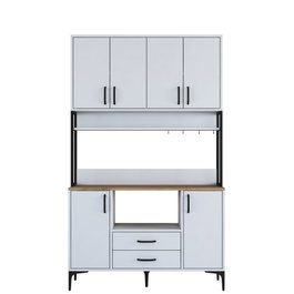 Hanah Home Gabinete Multipropósito Blanco y Nuez JE169 - 3260